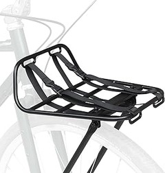 Opciones efectivas al portaequipajes delantero para cargar en bicicleta