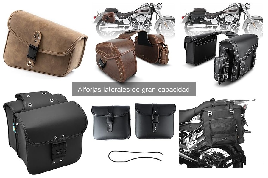 Alforjas laterales de gran capacidad: características y beneficios