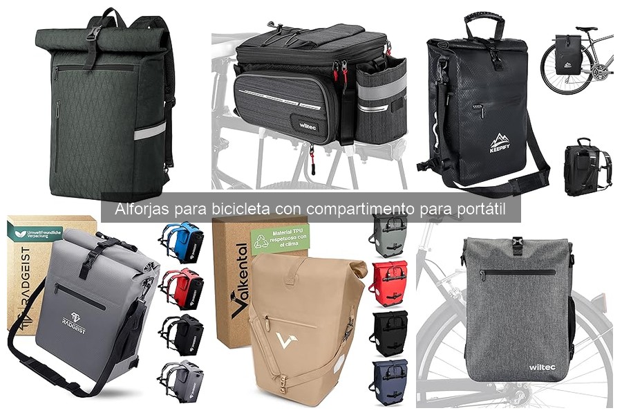 Alforjas para bicicleta con compartimento: ¿son waterproof?