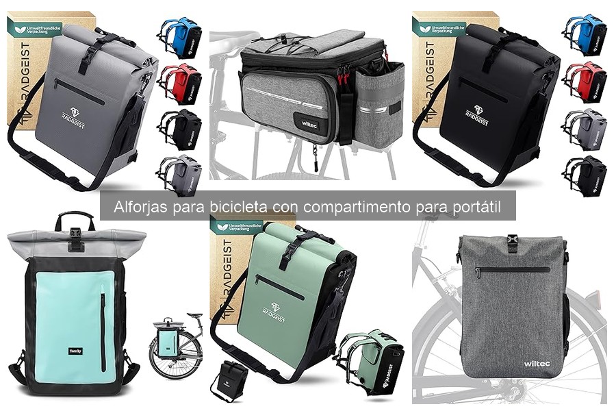 Alternativas a alforjas para transporte de portátiles en bicicleta