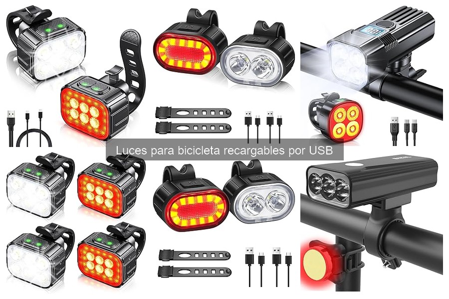 Alternativas a luces recargables USB para bicicletas