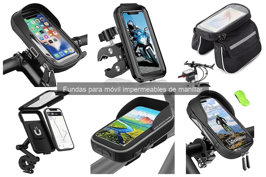 Asegura tu funda impermeable en el manillar de bicicleta