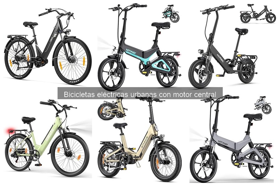 Bicicletas eléctricas urbanas con motor central: características y ventajas