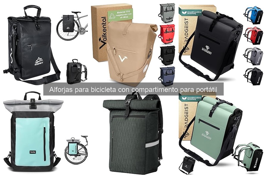 Capacidad de carga en alforjas para portátil: lo que debes saber