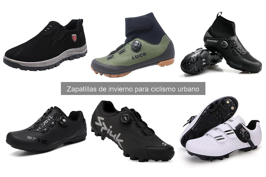 Características clave de zapatillas de invierno para ciclismo urbano