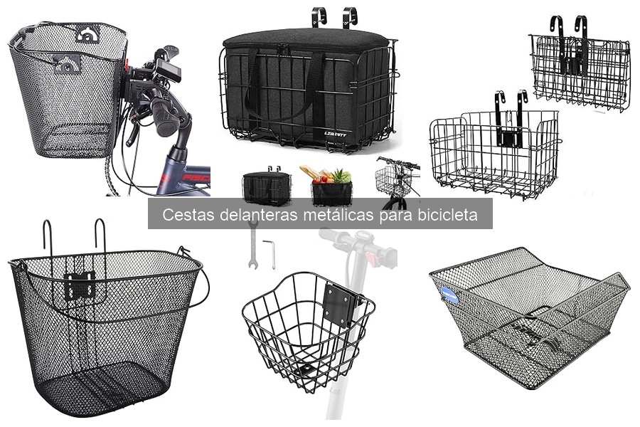 Cesta delantera metálica para bicicleta: características y funciones