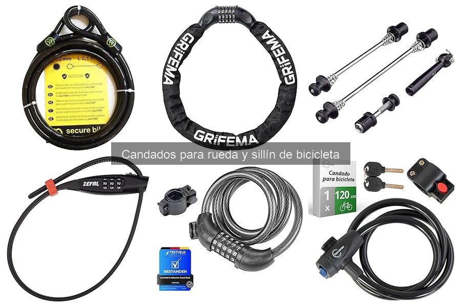 Cómo elegir el mejor candado para rueda y sillín de bicicleta