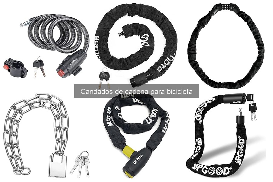 Comparativa de candados de cadena para bicicleta de montaña y urbana