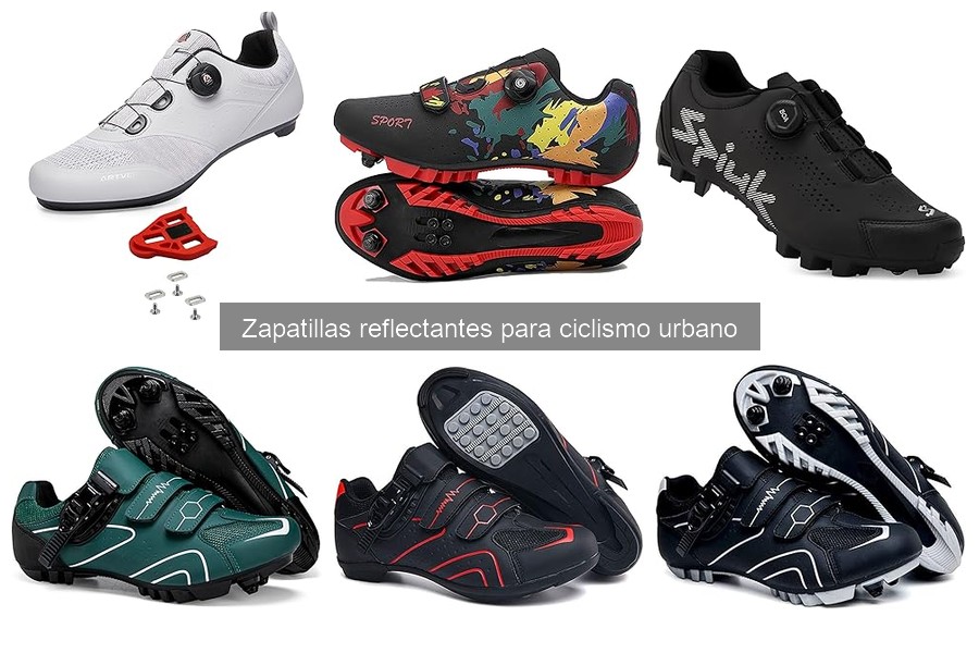 Comparativa de marcas de zapatillas reflectantes para ciclismo urbano