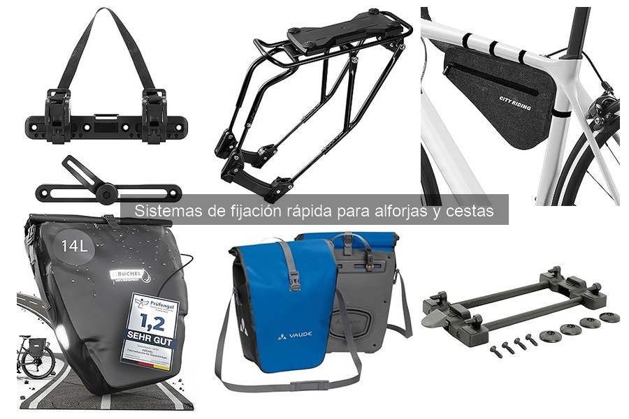 Comparativa de sistemas de fijación rápida para alforjas