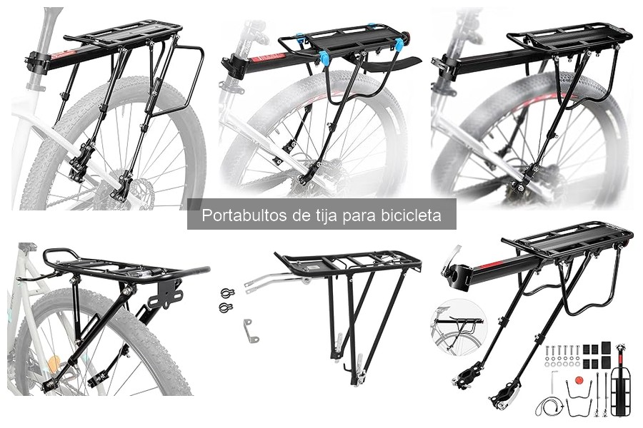 ¿Cuánto cuesta un portabultos de tija para bicicleta?