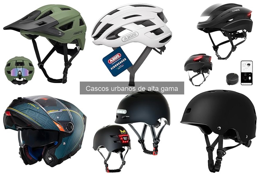 Diferencias entre cascos urbanos de alta gama y estándares