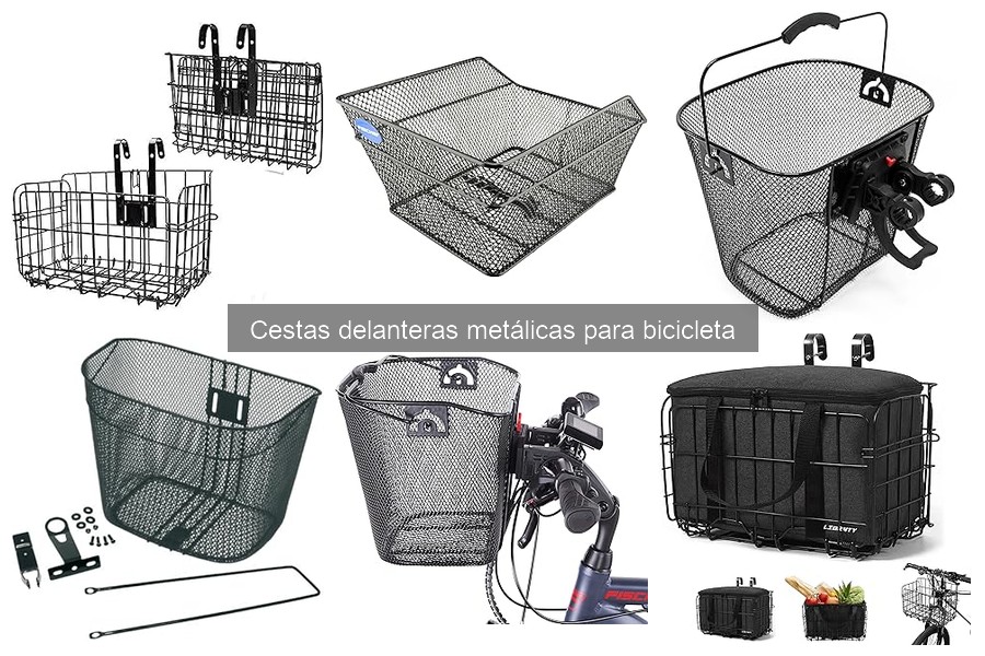 Dónde comprar cestas delanteras metálicas para bicicleta