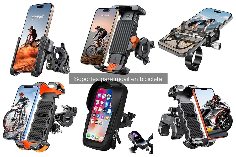 Dónde comprar soportes para móvil en bicicleta