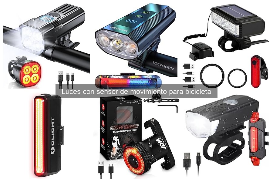 Funcionamiento de sensores de movimiento en luces para bicicleta