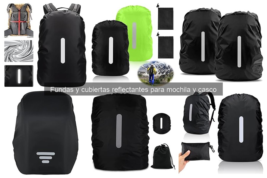 Fundas y Cubiertas Reflectantes para Mochila y Casco