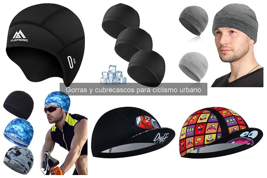 Gorras y cubrecascos: esenciales para ciclismo urbano