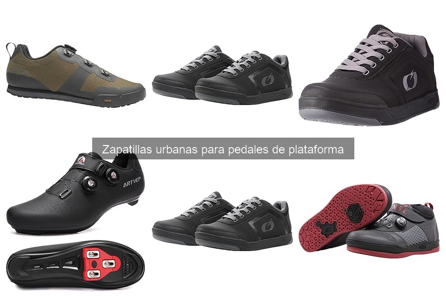 Instrucciones para usar zapatillas urbanas con pedales de plataforma