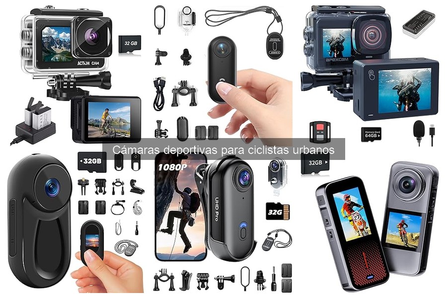 Las mejores cámaras deportivas para ciclistas urbanos