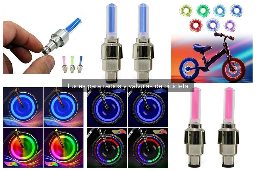 Luces para Radios y Válvulas de Bicicleta: Características y Usos