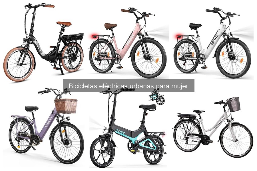 Mantenimiento de bicicletas eléctricas urbanas para mujer