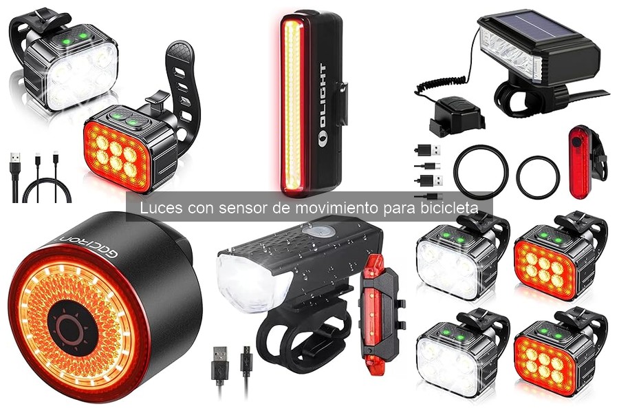 Mantenimiento de luces con sensor de movimiento para bicicletas