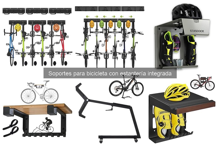 Mantenimiento de soportes para bicicleta con estantería integrada