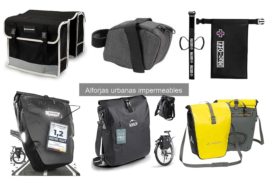 Maximiza el espacio en alforjas urbanas impermeables