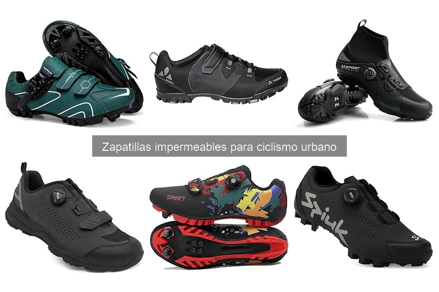 Mejores materiales para zapatillas impermeables de ciclismo urbano
