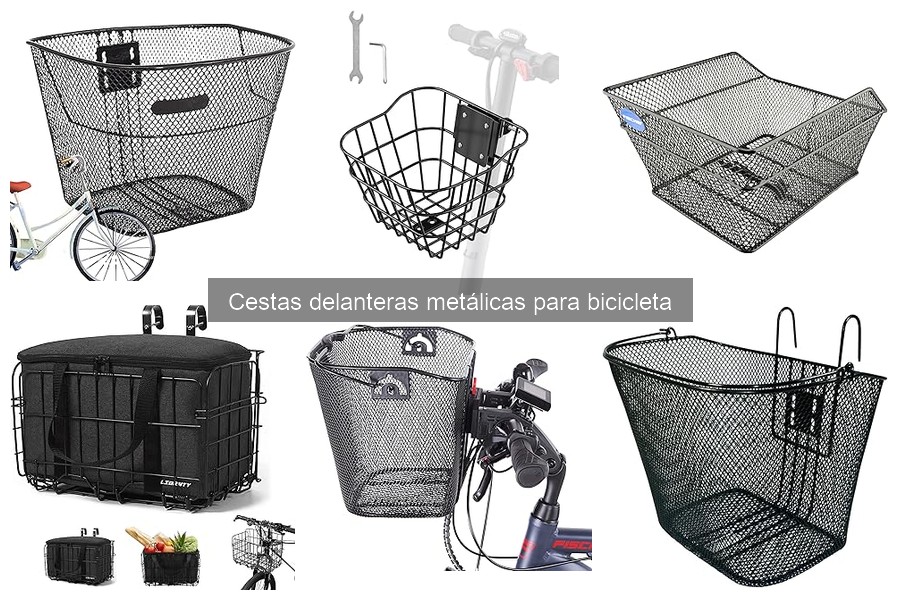 Personaliza tu cesta delantera metálica para bicicleta