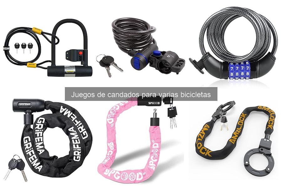 Precio promedio de juegos de candados para bicicletas