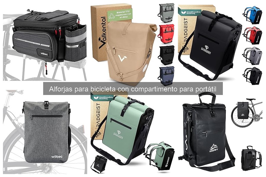 ** Problemas comunes al usar alforjas para bicicleta con laptop