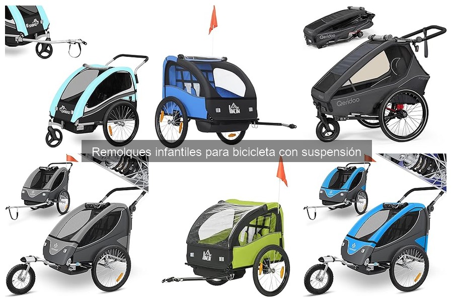 Problemas comunes con remolques infantiles con suspensión