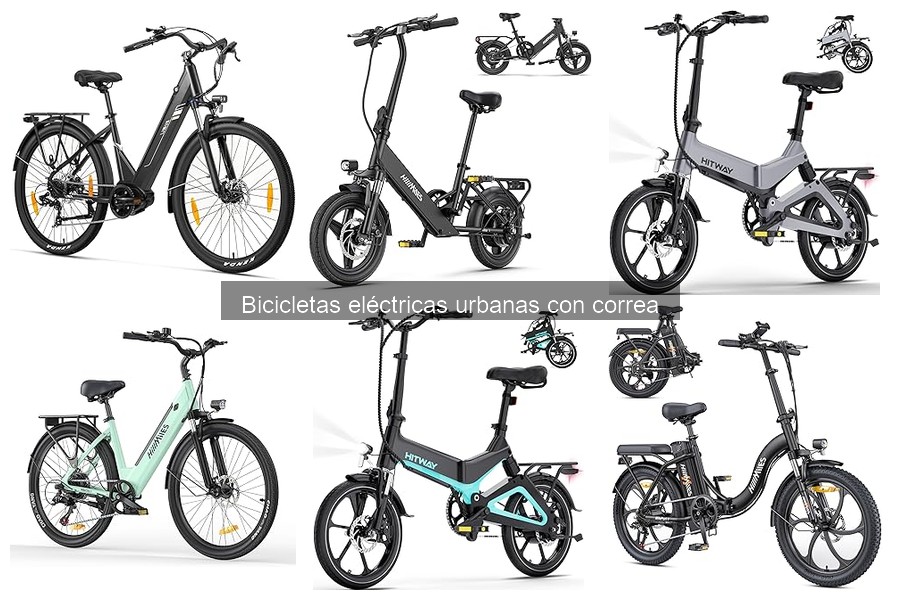 ¿Qué es una bicicleta eléctrica urbana con correa?