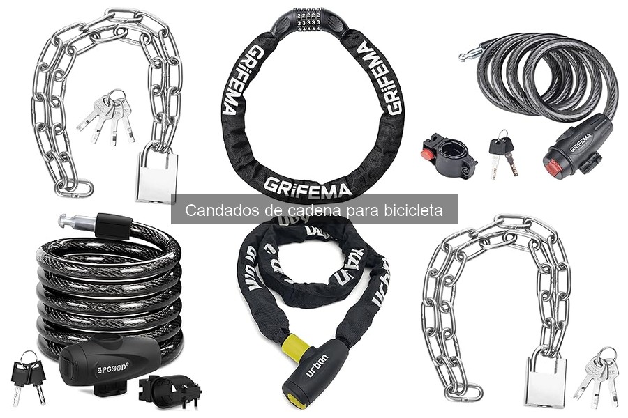 ¿Son seguros los candados de cadena para bicicletas?