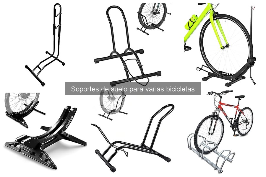 Soportes de suelo para bicicletas en espacios pequeños
