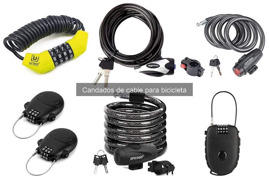 Tipos de candados de cable para bicicleta: seguridad y opciones