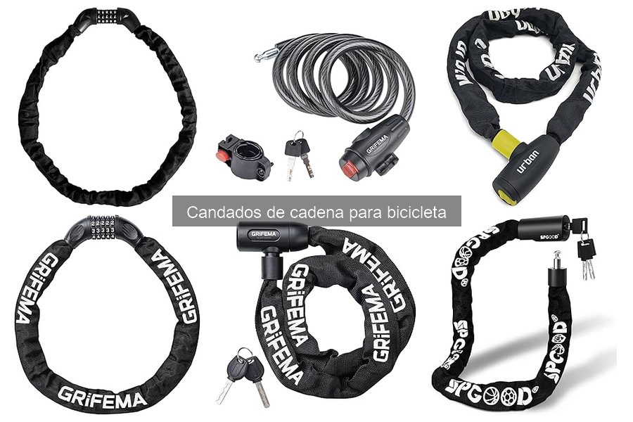 Tipos de candados de cadena para bicicleta: ventajas y desventajas