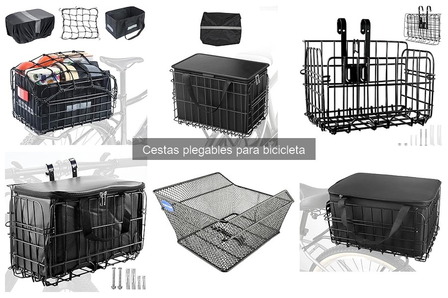 Tipos de cestas plegables para bicicleta: Guía completa