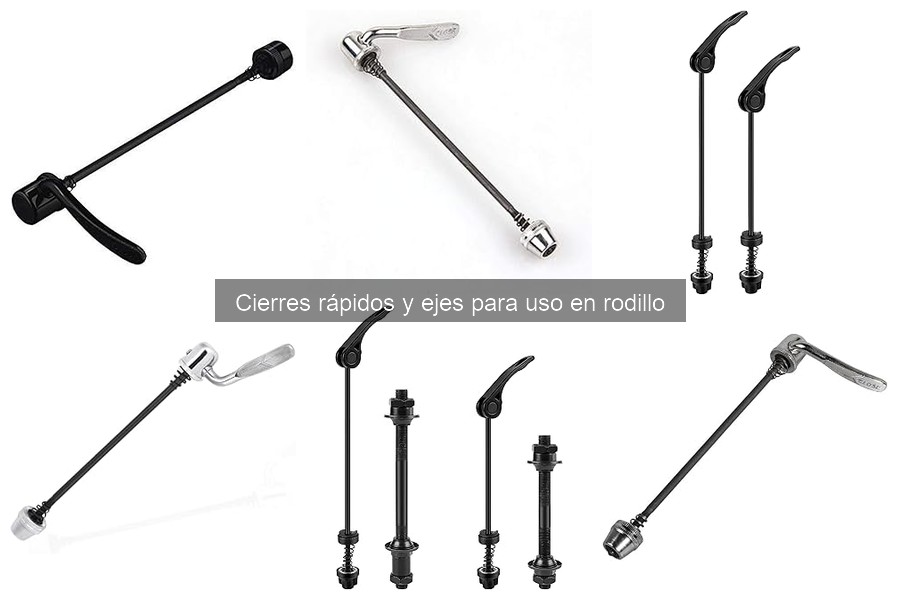 Tipos de cierres rápidos para bicicleta en rodillo