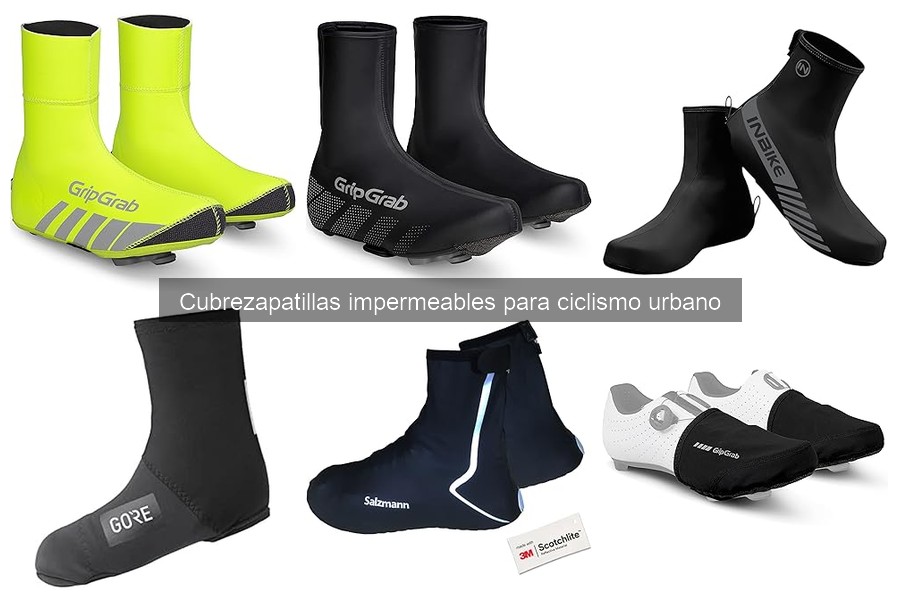 Tipos de cubrezapatillas impermeables para ciclismo urbano