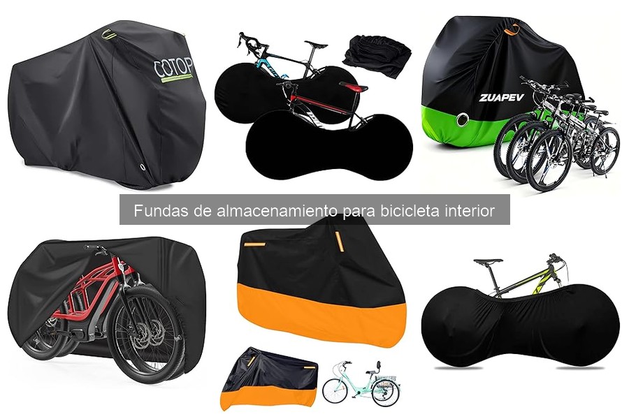 Tipos de fundas de almacenamiento para bicicleta interior