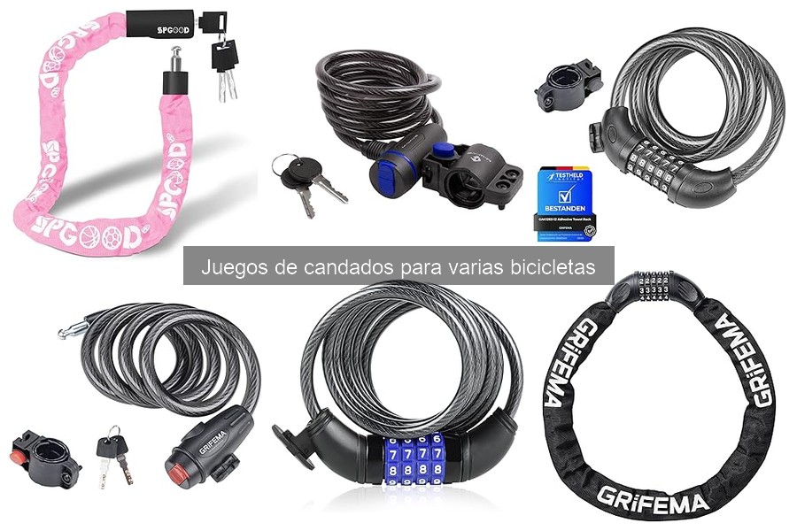 Tipos de juegos de candados para bicicletas: guía completa