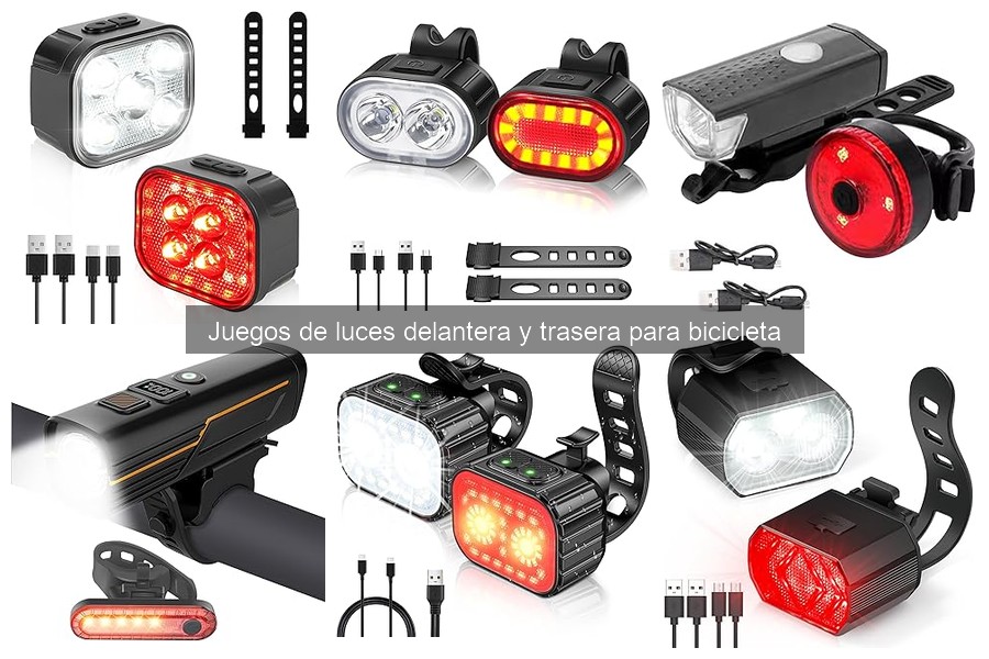 Tipos de luces delantera y trasera para bicicletas