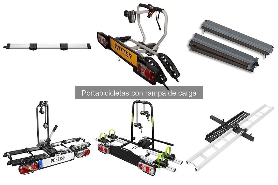 Tipos de portabicicletas con rampa de carga para bicicletas