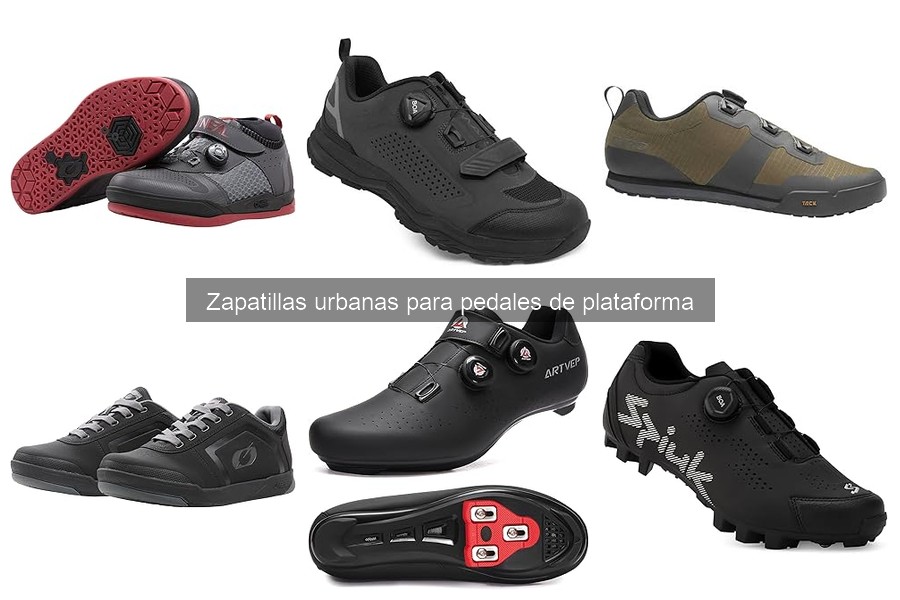 Zapatillas urbanas para pedales de plataforma y sostenibilidad